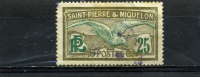 SAINT PIERRE ET MIQUELON 110° 25c Gris-olive Et Vert Goeland - Used Stamps