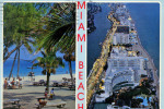 MIAMI BEACH - Beautiful Miami Beach, Florida Night And Day - Circulée En 1984 - - Miami Beach