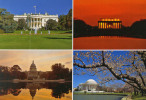 WASHINGTON D.C. - WHITE HOUSE / LINCOLN MEMORIAL / CAPITOL BUILDING / JEFFERSON MEMORIAL - 2 Scans - Washington DC