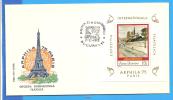 Painting. On The Seine Th. Pallady ROMANIA FDC 1 X First Day Cover 1975 Block - Impresionismo