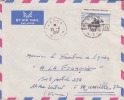 Niger,Tahoua,1957,Colonie S,A.O.F,Fides  Sénégal Richard Toll,n°58 Sur Lettre - Brieven En Documenten