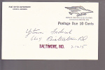 Post Office Department Official Business - Postage Due 10 Cents - 1961-80