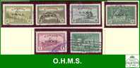 Canada Complete Set Of O.H.M.S  # O6 To # O11 - Scott - Unitrade - Overprinted - Dated: 1949-1950 - Peace Issue - Gebruikt