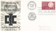 FDC  U.S.A  1959  40th Anniversary Of International Chamber Of Commerce - 1951-1960