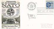 FDC  U.S.A  1959  Commemorating 10th Anniversary Of NATO - 1951-1960