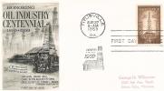 FDC  U.S.A  1959  Honoring  Oil Industry Centennial  1859-1959 - 1951-1960