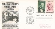 FDC  U.S.A  1959  Abraham Lincoln's Cooper Union Address - 1951-1960