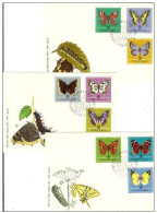 Poland 1967 FDC X3 Butterfly Butterflies Insects Insect - FDC