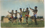 Sénégal, Jeunes Garçons Caniaguis Tirant à L'arc, Editions Robel à Dakar, CP Ayant Circulé 1957, Arc, Flèche, Chasse - Tir à L'Arc