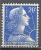 1 W Valeur Oblitérée,used - FRANCE - YT Nr 1011B * 1955/1959 - N° 3-5 - 1955-1961 Marianne Of Muller