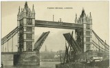 UK, United Kingdom, London, Tower Bridge, Early 1900s Used Postcard [P7757] - River Thames