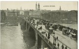 UK, United Kingdom, London Bridge, Early 1900s Used Postcard [P7758] - River Thames