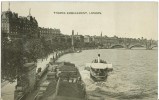 UK, United Kingdom, London, Thames Embankment, Early 1900s Used Postcard [P7762] - River Thames