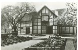 UK, United Kingdom, Shakespeare's Birthplace From The Garden, Stratford-upon-Avon, Old Unused Real Photo Postcard [P7797 - Stratford Upon Avon