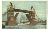 UK, United Kingdom, London, Tower Bridge, 1920s-1930s Unused Postcard [P7811] - River Thames