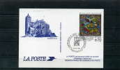 FRANCE Souvenir La Poste 1994 6f70 Vitrail Roman De La Cathédrale Du Mans - Pseudo-entiers Officiels