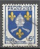 1 W Valeur Oblitérée,used - FRANCE - YT Nr 1005 * 1954 - N° 3-14 - 1941-66 Wappen