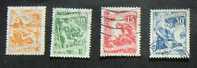 Jugoslavia 1952-53  Lavoro Mestieri 4 Stamps - Used Stamps