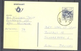 BELGIQUE BRIEFKAART KRVIBEKE - SCHAARBEEK  07/12/1987 - Postkarten 1951-..
