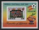 LIBERIA  World Cup-86(soccer) S/Sheet Imper   MNH - Altri & Non Classificati