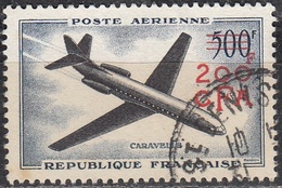 Réunion 1957 Michel 396 O Cote (2005) 8.50 € Caravelle Cachet Rond - Poste Aérienne