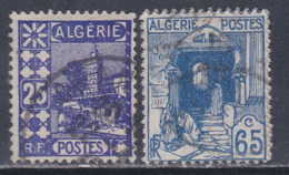 Algérie N°  136 / 37  O  Les 2 Valeurs Oblitérations Moyennes  Sinon  TB - Oblitérés