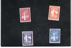VATICANO - UNIF.239.242  -  1958  ESPOSIZIONE UNIVERSALE DI BRUXELLES       - NUOVI (MINT)** - Unused Stamps