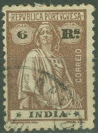 PORTUGUESE INDIA..1913/25..Michel # 345yC...used. - India Portoghese