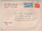 India Cover Sent To USA With The The Ship JALAUSHA On The Stamp - Lettres & Documents