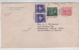 India Cover Sent To USA - Cartas & Documentos