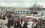 GB SOUTHEND ON SEA   WEST BEACH AND PIER PAVILLON 1906 - Southend, Westcliff & Leigh