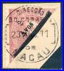 MACAO 1911  HALF OF A STAMP USED TIED TO PIECE SC#159 VF USED Sc#32.50 - Gebraucht
