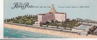 ZS9429 Miami Beach The Roney Plaza Hotel And Sun Club Not Used Perfect Shape - Miami Beach