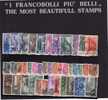 ITALIA REPUBBLICA ITALY REPUBLIC 1955 ANNATA COMPLETA COMPLETE YEAR USATA USED OBLITERE' - Full Years