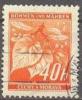 Böhmen Und Mähren 1940 Freimarken: Lindenzweig Mi 38 / Scott 25 / SG 39 Gestempelt/oblitere/used - Used Stamps