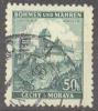 Böhmen Und Mähren 1939 Freimarken: Burg Karlstein Mi 26 / Scott 28 / SG 26 Gestempelt/oblitere/used - Gebraucht