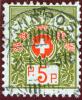 Schweiz Portofreiheit Zu#4A Kl#157 Bahnpost 1914-01-22 L519 Fondes De Retraite Enfareur  1930 Stk/5Rp. Ausgeliefert - Franchigia