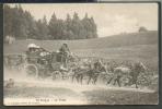 SWITZERLAND, ST. CERGUE,  LA POSTE, MAIL COACH, OLD POSTCARD - Saint-Cergue