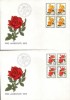 Switzerland,1972. Pro Juventute, Roses  In 4-er Block,  FDC - Briefe U. Dokumente