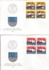 Switzerland,1976. Pro Patria, Castles, In 4-er Blocks  -FDC - Cartas & Documentos