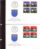 Switzerland,1979.Pro Patria, Castles - In 4-er Blocks,  FDC - Briefe U. Dokumente