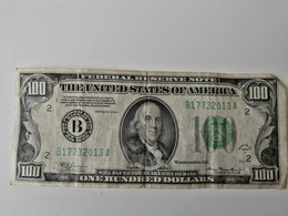 100$ 1934 SERIES A  FEDERAL RESERVE NOTE   NEW YORK - Verzamelingen