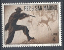 1962 SAN MARINO CACCIA MODERNA 4 LIRE MNH ** - RR9313 - Ungebraucht