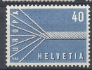 1957 EUROPA SVIZZERA 40 C MNH ** - 1957