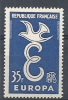 1958 EUROPA FRANCIA 35 F MNH ** - 1958