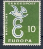 1958 EUROPA GERMANIA 10 P MH * - 1958