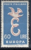 1958 EUROPA ITALIA 60 LIRE MH * - 1958