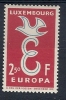 1958 EUROPA LUSSEMBURGO 2,50 F MNH ** - 1958