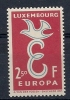 1958 EUROPA LUSSEMBURGO 2,50 F MH * - 1958