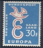 1958 EUROPA SARRE 30 F MH * - 1958